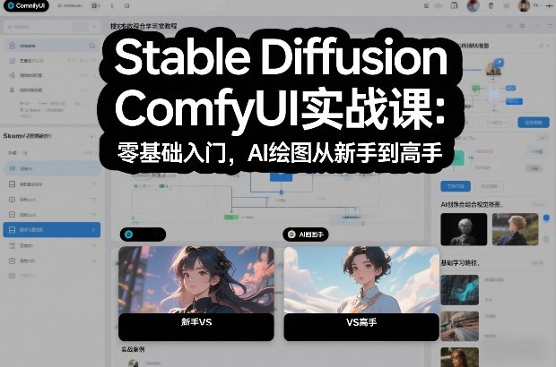 Stable Diffusion ComfyUI实战课：零基础入门，AI绘图从新手到高手青心网创青心网创站