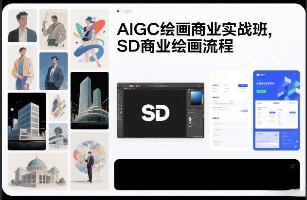 AIGC绘画商业实战班，SD商业绘画流程青心网创青心网创站
