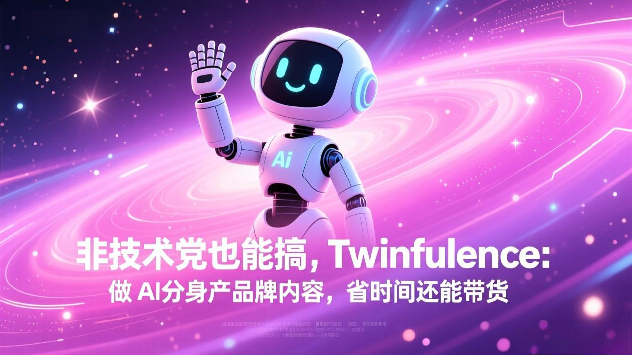 非技术党也能搞!Twinfluence:做 AI 分身产品牌内容,省时间还能带货青心网创青心网创站