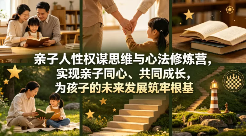 亲子人性权谋思维与心法修炼营，实现亲子同心、共同成长，为孩子的未来发展筑牢根基【音频】|青心网创站