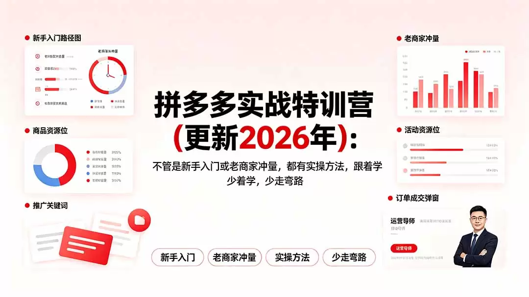 拼多多实战特训营(更新2026年|青心网创站