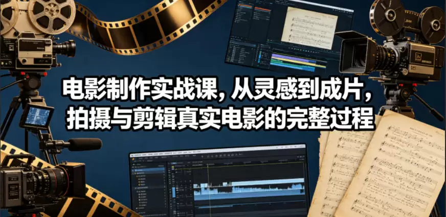 电影制作实战课，从灵感到成片，拍摄与剪辑真实电影的完整过程【原创双语字幕】|青心网创站
