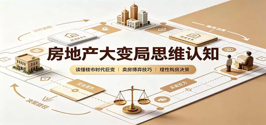 房地产大变局思维认知：读懂楼市时代巨变，卖房博弈技巧，理性购房决策 - 青心资源站