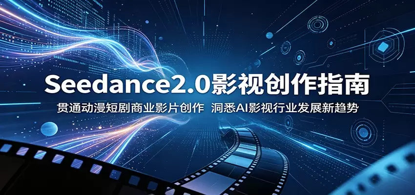 Seedance2.0影视创作指南：贯通动漫短剧商业影片创作，洞悉AI影视行业发展新趋势|青心网创站