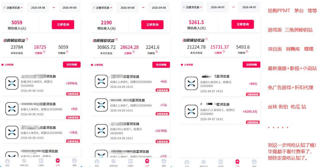 迅雷浏览器项目2.0_拆个大佬周1W的打法|青心网创站