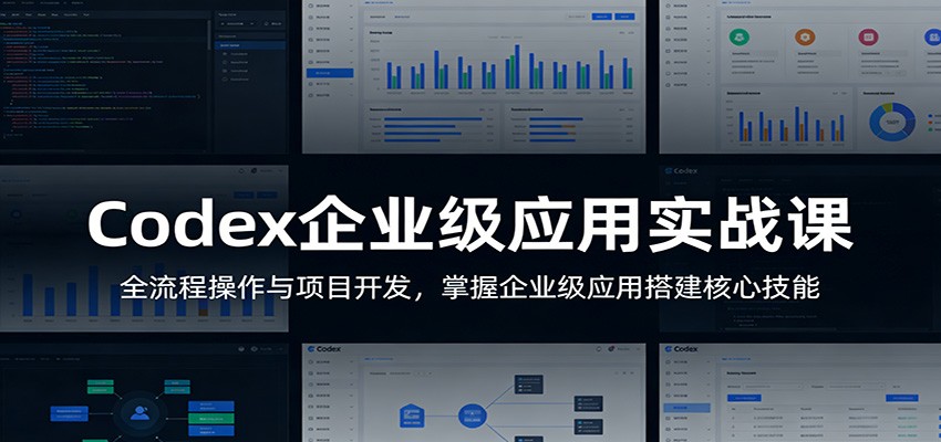Codex企业级应用实战课：全流程操作与项目开发，掌握企业级应用搭建核心技能|青心网创站