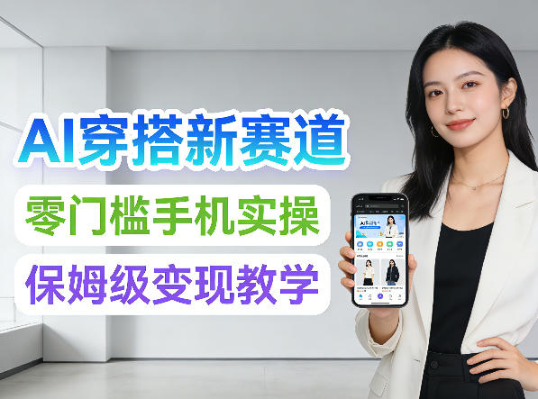 2026年AI穿搭新赛道,零门槛手机实操,保姆级变现教学