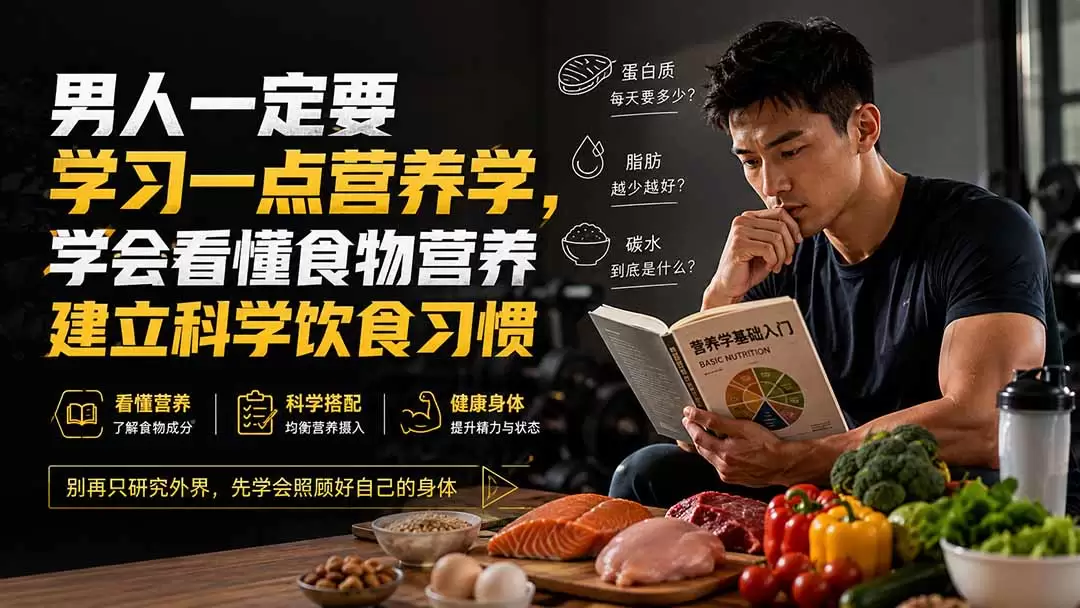 付费文章：男人一定要学习一点营养学，学会看懂食物营养建立科学饮食习惯 - 青心资源站