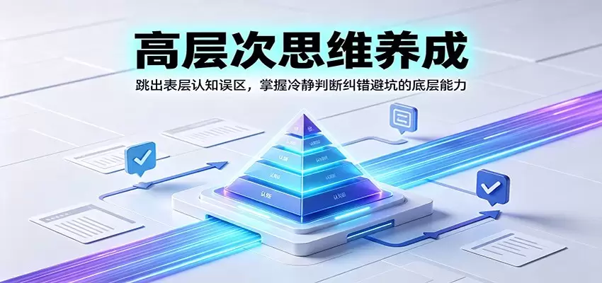 高层次思维养成：跳出表层认知误区，掌握冷静判断纠错避坑的底层能力|青心网创站