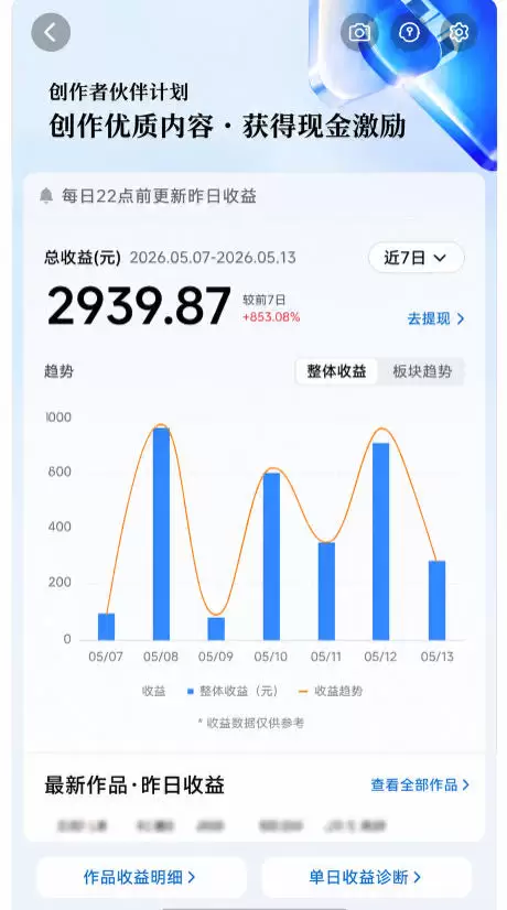 抖音8W粉丝博主的科普视频解说教学，吃透伙伴计划+精选双份收益，新手可直接复制操作|青心网创站