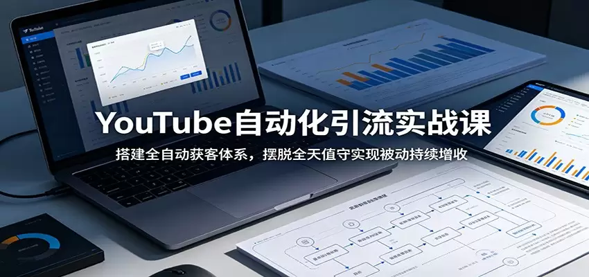 YouTube自动化引流实战课：搭建全自动获客体系，摆脱全天值守实现被动持续增收|青心网创站