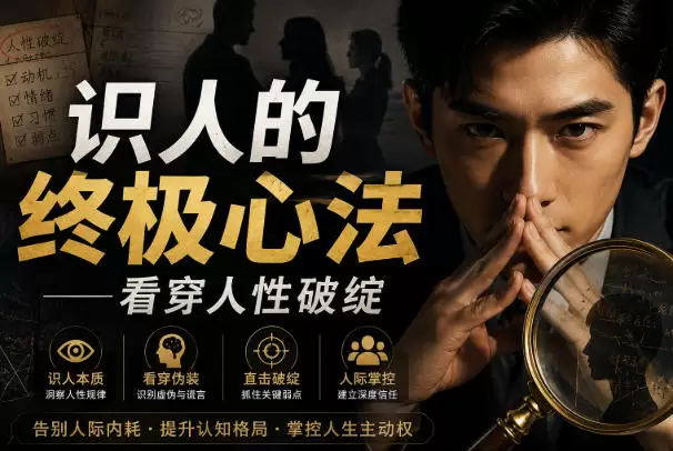付费文章：识人的终极心法——看穿人性破绽 - 青心资源站