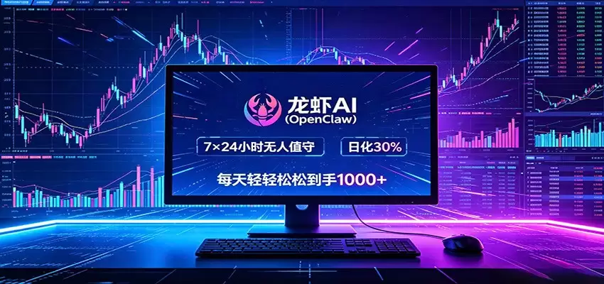 龙虾AI(OpenClaw)全自动挂机，智能操控电脑高效执行任务，每天轻松到手四位数|青心网创站