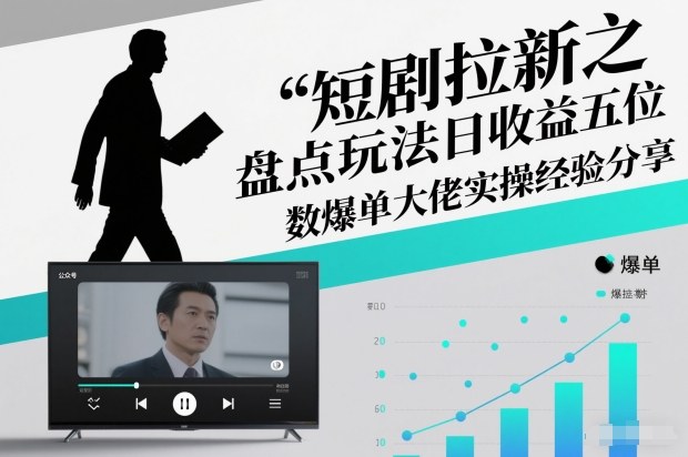 短剧拉新之盘点玩法日收益五位数爆单大佬实操经验分享 短剧拉新之盘点类简单粗暴的玩法全流程实操课，小白也能轻松做青心网创青心网创站
