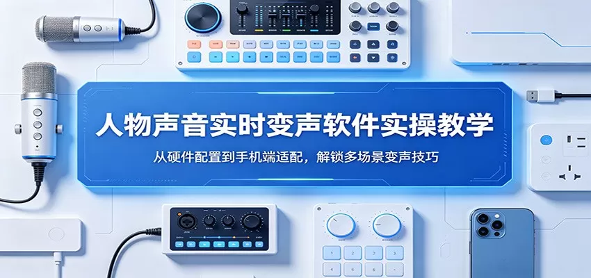 人物声音实时变声软件实操教学：从硬件配置到手机端适配，解锁多场景变声技巧|青心网创站