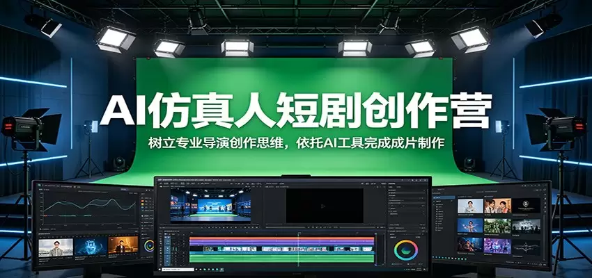AI仿真人短剧创作营：树立专业导演创作思维，依托AI工具完成成片制作|青心网创站