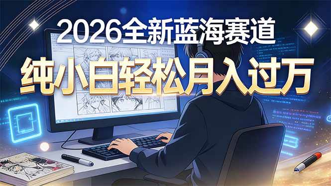 (16781期)2026年全新蓝海赛道,纯小白轻松月入过万-青心网创站