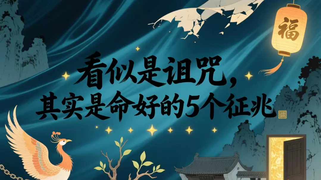 付费文章：看似是诅咒，其实是命好的5个征兆|青心网创站