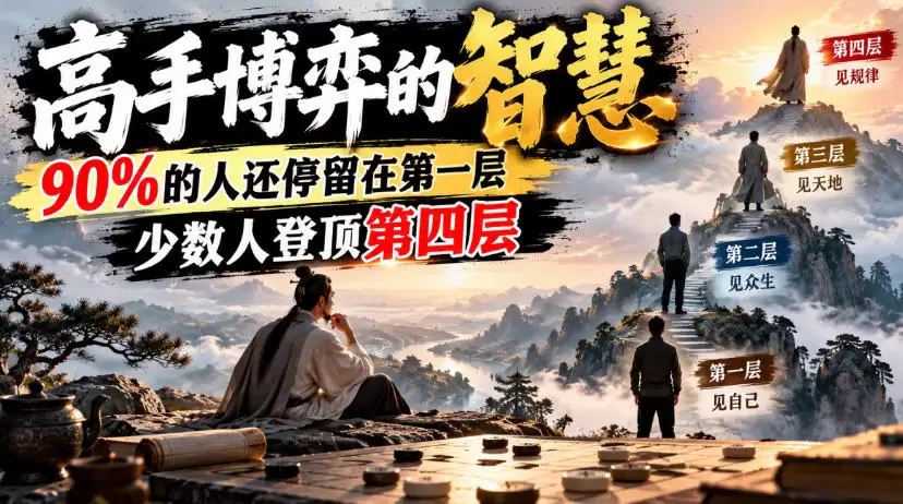 付费文章：高手博弈的智慧，90%的人还停留在第一层，少数人登顶第四层 - 青心资源站