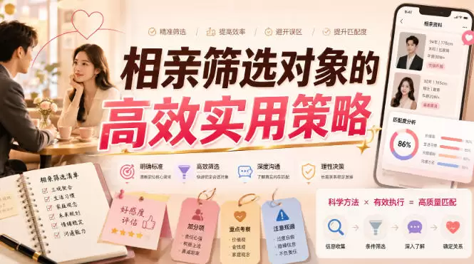 付费文章：相亲筛选对象的高效实用策略|青心网创站