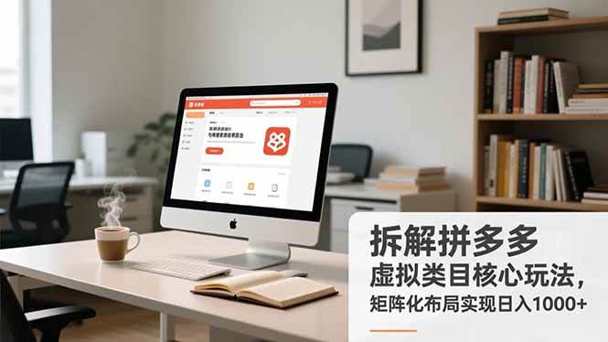 (16906期)拆解拼多多虚拟类目核心玩法,矩阵化布局实现日入1000+-青心网创站