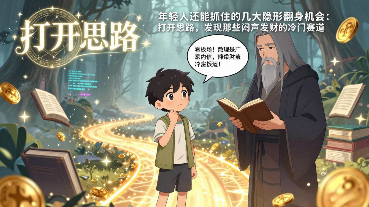 (17471期)付费文1+2:年轻人还能抓住的几大隐形翻身机会:打开思路,发现那些闷声发财的冷门赛道青心网创青心网创站