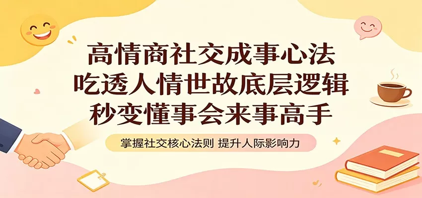 高情商社交成事心法：吃透人情世故底层逻辑，秒变懂事会来事高手|青心网创站