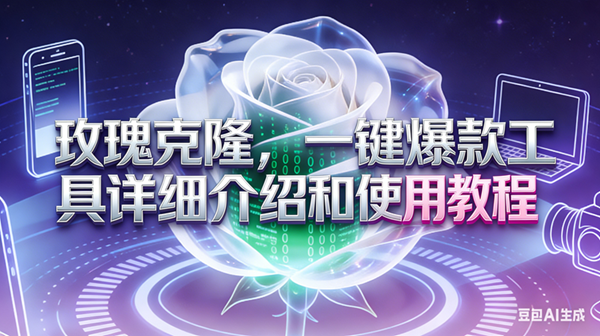 （17407期）玫瑰克隆工具，ai鲁大魔，自媒体必备神器，一键爆款神器，详细教程。
