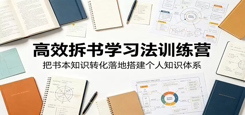 高效拆书学习法训练营，把书本知识转化落地搭建个人知识体系|青心网创站
