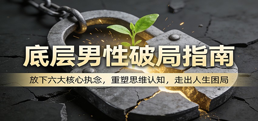 底层男性破局指南:放下六大核心执念,重塑思维认知,走出人生困局|青心网创站