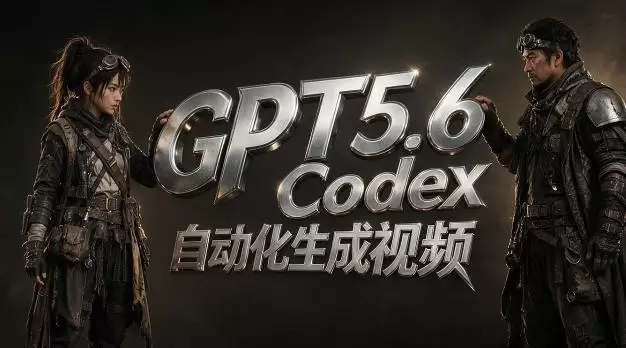 GPT5.6+Codex自动化视频生成：提示词设计×角色设定×封面海报×工作流思路，高效产出AI视频|青心网创站