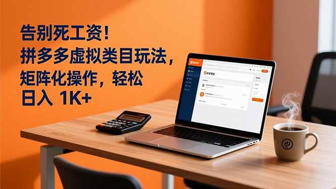 （16943期）告别死工资！拼多多虚拟类目玩法，矩阵化操作，轻松日入 1K+青心网创青心网创站