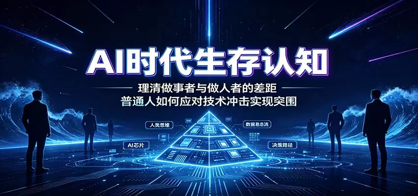 AI时代生存认知：理清做事者与做人者的差距，普通人如何应对技术冲击实现突围|青心网创站