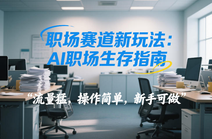 职场赛道新玩法:AI职场生存指南,流量猛,操作简单,新手可做青心网创青心网创站