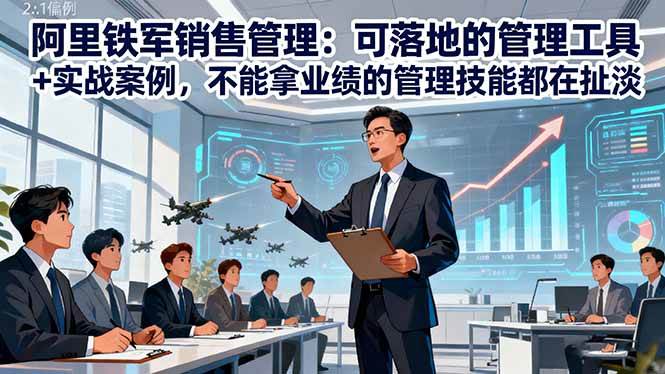 图片[1]-（16436期）阿里铁军销售管理：可落地的管理工具+实战案例，不能拿业绩的管理都在扯淡-青心网创站