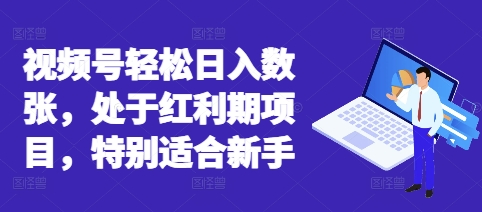 视频号轻松日入数张，处于红利期项目，特别适合新手-青心网创站