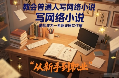 教会普通人写网络小说，助您成为一名职业网文作家-青心网创站