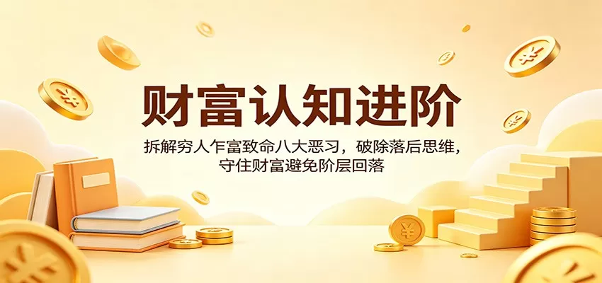财富认知进阶：拆解穷人乍富致命八大恶习，破除落后思维，守住财富避免阶层回落|青心网创站