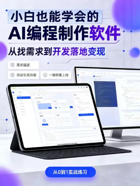 手把手教会你ai编程制作软件到变现全路径，零基础小白轻松上手，从找需求到开发落地变现【揭秘】 - 青心资源站