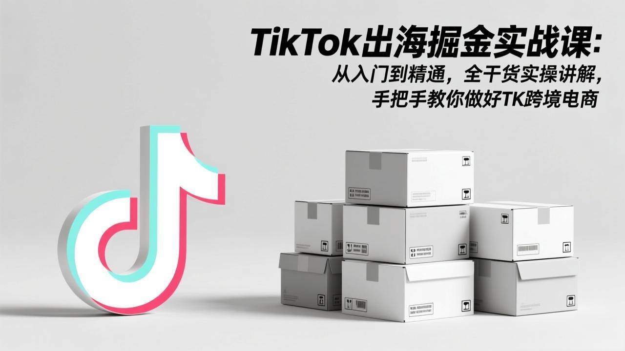 （17368期）TikTok出海掘金实战课：从入门到精通，全干货实操讲解，手把手教你做好TK跨境电商