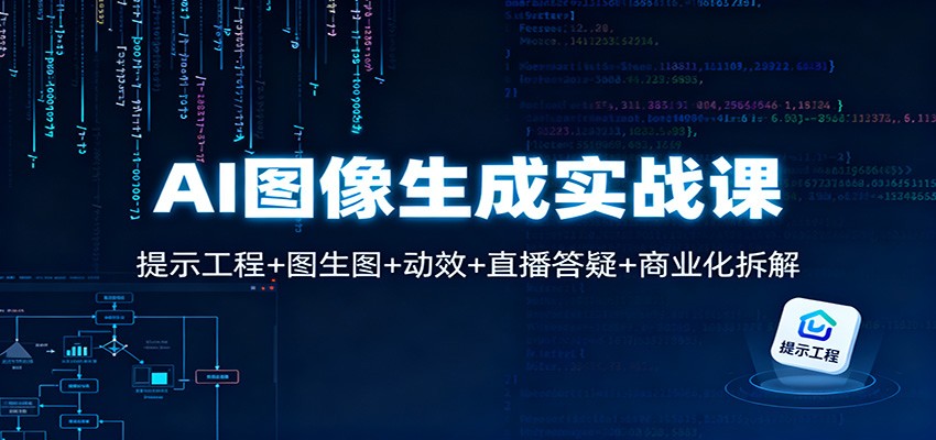 AI图像生成实战课：提示工程+图生图+动效+直播答疑+商业化拆解-青心网创站