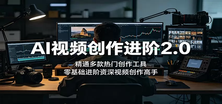 AI视频创作进阶2.0：精通多款热门创作工具，零基础进阶资深视频创作高手|青心网创站