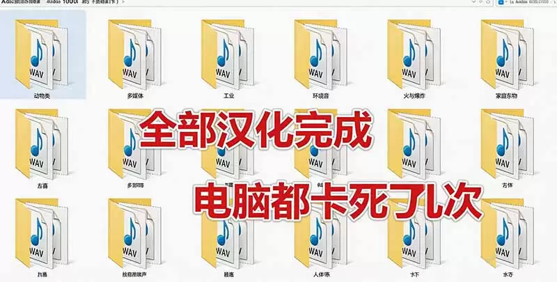 请称爆硬盘！Adobe 和 达芬奇 官方提供的高品质免版税音效库， 10000+ 免费商用音效合集，已离线打包 - 青心资源站