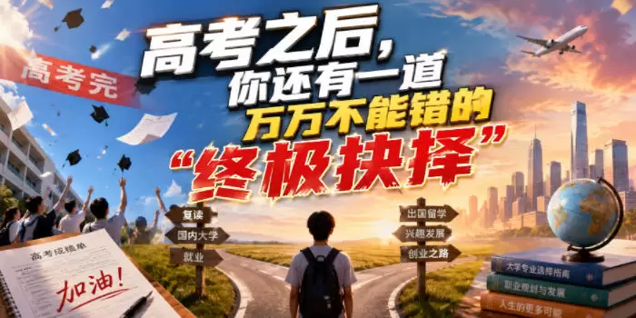 付费文章：高考之后，你还有一道万万不能错的“终极抉择”|青心网创站