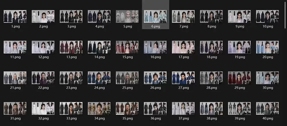 200个仙侠玄幻仿真人素材◆10男主×10女主×180配角，4K资料卡+AI生图提示词，漫剧必备|青心网创站