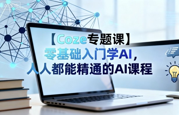 【Coze专题课】零基础入门学AI,人人都能精通的AI课程-青心网创站