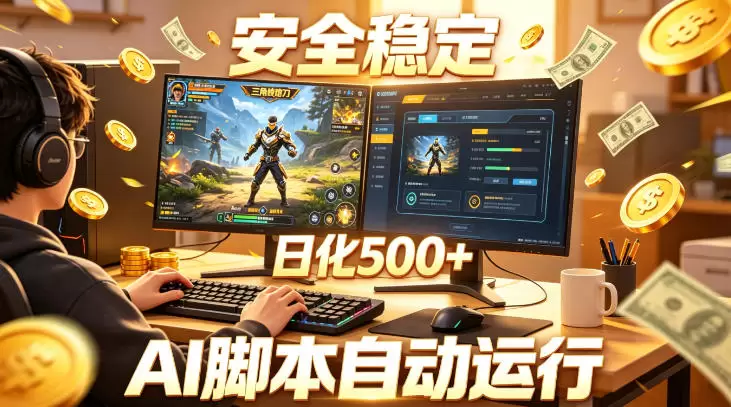 三角洲全自动挂G项目，AI脚本躺賺，日化500+，无需手动操作【揭秘】|青心网创站
