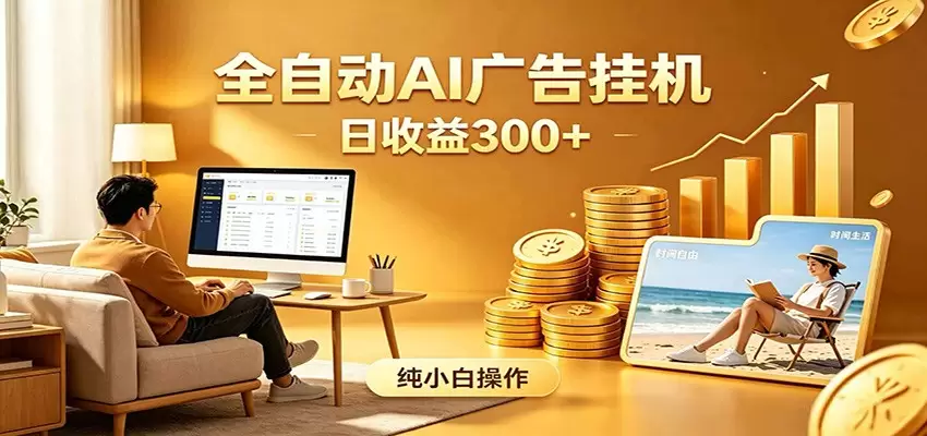 AI风口项目，全程解放双手，后台自动运行赚取收益，每天稳定收益300+|青心网创站