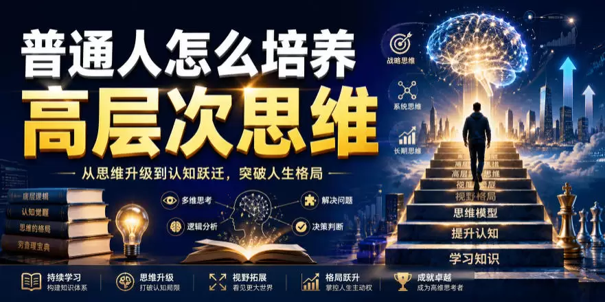 公众号付费文章：普通人怎么培养高层次思维|青心网创站
