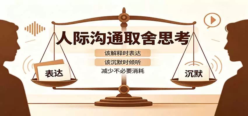 人际沟通取舍思考:分清解释与沉默边界,拿捏职场生活沟通分寸减少情绪内耗|青心资源站